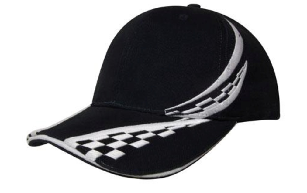 Brushed Heavy Cotton With Sandwich And Swirling Checks On Peak