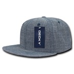 Washed Denim Snapback Cap