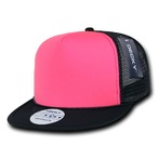 Flat Bill Neon Trucker Cap