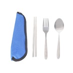 3 Piece Stainless Steel Travel Utensils Set